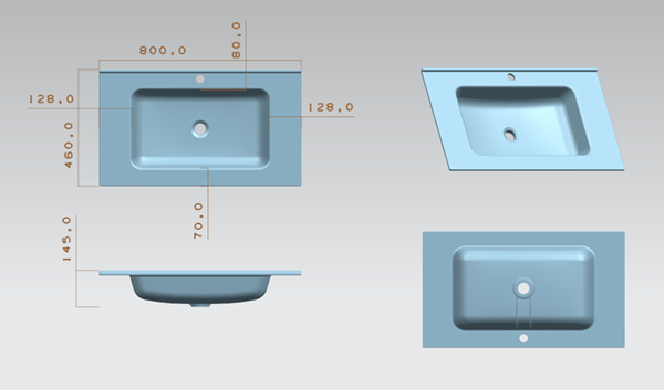 high quality wash basin mold