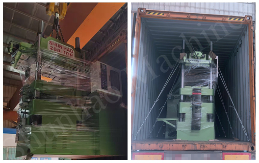 Shunhao double color melamine tableware molding machine shipment