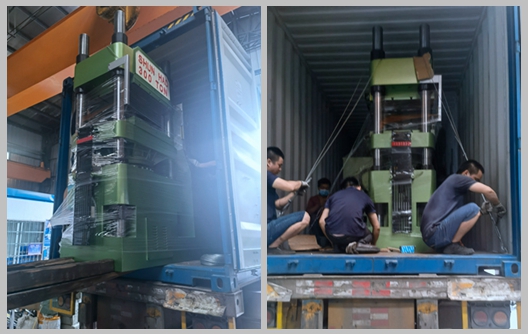 শুনহাও মেলামাইন টেবিলওয়্যার ছাঁচনির্মাণ মেশিন এবং প্রিহিটিং মেশিন চালান