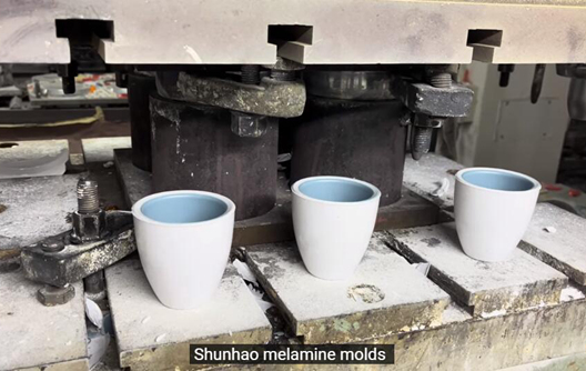 Shunhao কারখানা: 2 রং মেলামাইন টেবিলওয়্যার উত্পাদন
    