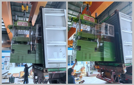 শুনহাও ২০০-টন মেলামাইন টেবিলওয়্যার ছাঁচনির্মাণ মেশিন চালান
