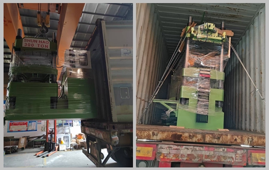 স্বয়ংক্রিয় মেলামাইন ছাঁচনির্মাণ মেশিন এবং প্রিহিটিং মেশিন চালান